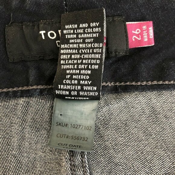 Torrid Denim Ankle Jeans‎ Dark Blue Cotton Blend - Picture 7 of 7